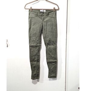 Hollister olive green skinny jeans sz 1R 25x31